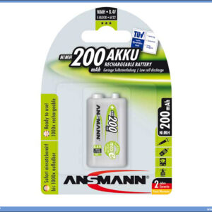 Baterija punjiva 9V 200mAH, Ansmann