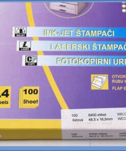 Alternative view of Etikete-nalepnice 48.5x16.9mm 100 listova, Ramipa