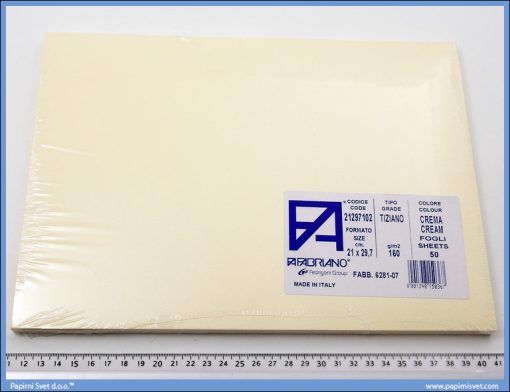 Karton A4 160gr. krem 1/50, Fabriano