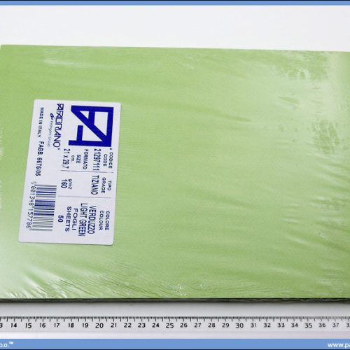 Karton A4 160gr. svetlo zeleni 1/50, Fabriano