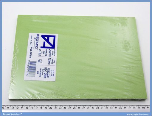 Karton A4 160gr. svetlo zeleni 1/50, Fabriano