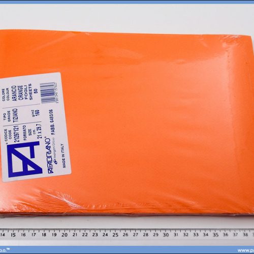 Karton A4 160gr. narandžasti 1/50, Fabriano