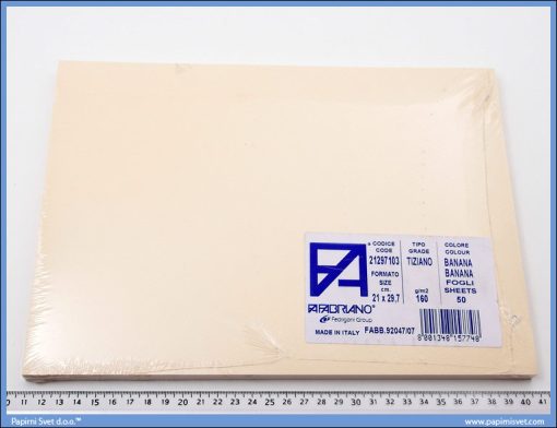 Karton A4 160gr. banana 1/50, Fabriano