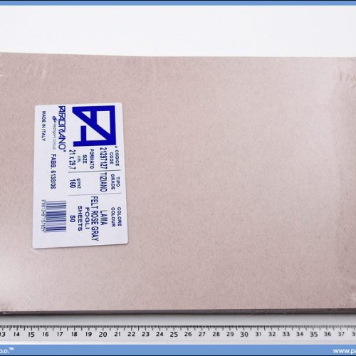 Karton A4 160gr. prljavo roze sivi sa dlačicama 1/50, Fabriano