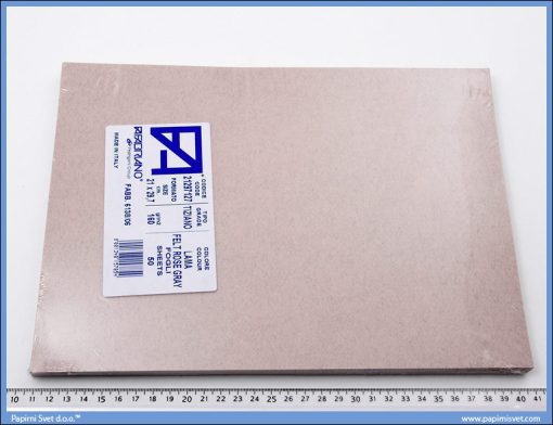 Karton A4 160gr. prljavo roze sivi sa dlačicama 1/50, Fabriano