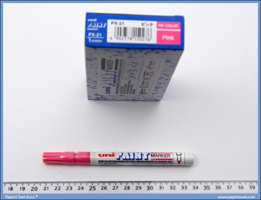 Marker uljani roze tanji px-21, Uni