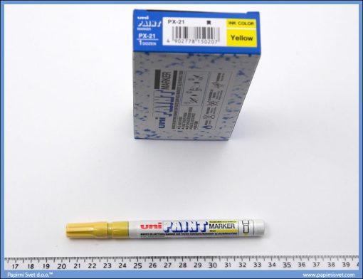 Marker uljani žuti tanji px-21, Uni