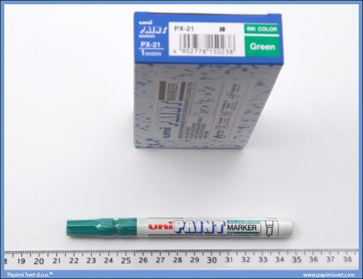 Marker uljani zeleni tanji px-21, Uni