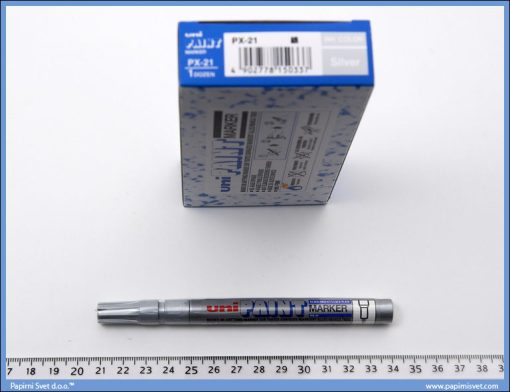 Marker uljani srebrni tanji px-21, Uni
