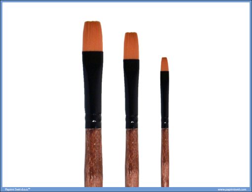 Četkica braon drska FLAT br. 10