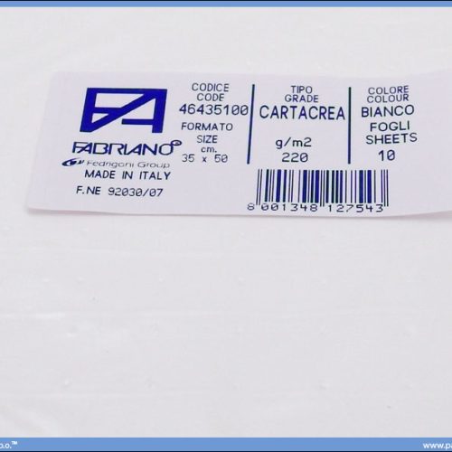 Karton B3 35x50cm beli, Fabriano