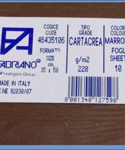 Karton B3 35x50cm braon marrone 1/10, Fabriano