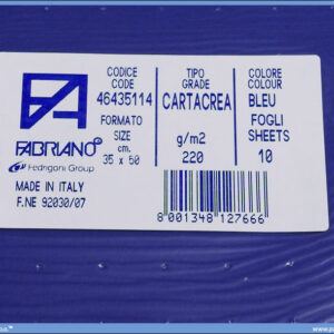 Karton B3 35x50cm teget bleu 1/10, Fabriano