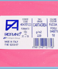 Karton B3 35x50cm roze fuscia 1/10, Fabriano