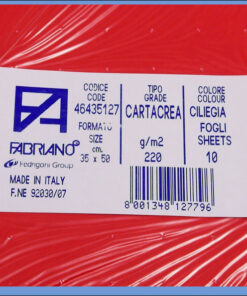 Karton B3 35x50cm crvena bordo ciliegia 1/10, Fabriano