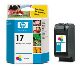 HP No.17 Tri-Colour Inkjet Print Cartridge 15ml) [C6625AE]