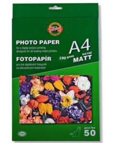 Foto papir matirani 190gsm 1/50, Koh-i-noor