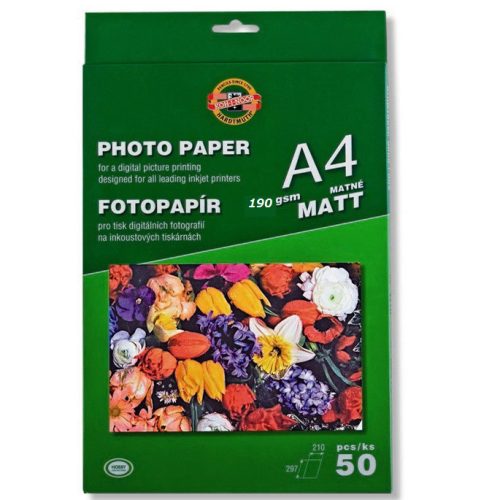 Foto papir matirani 190gsm 1/50, Koh-i-noor