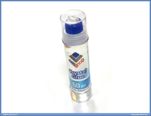 Lepak za papir u roleru providan 50ml, Office point