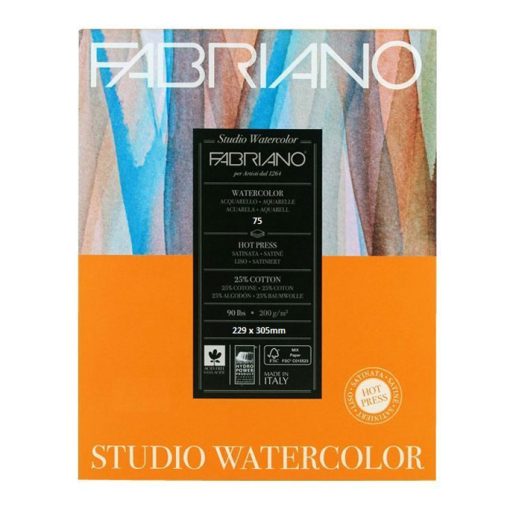 Slikarski blok 200gr 229x305mm ACQUARELLO WATERCOLOUR STUDIO 75 listova FABRIANO