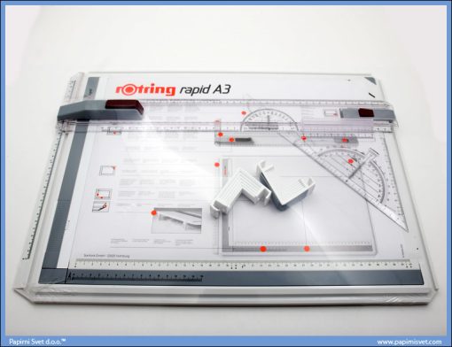 Tabla za tehničko crtanje A3 + torba, Rotring 02