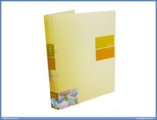 Fascikla RING BINDER sa 2 ringa 20mm TRANSPARENT ŽUTA, Comix