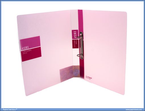 Fascikla RING BINDER sa 2 ringa 20mm TRANSPARENT ROZE, Comix - Image 2