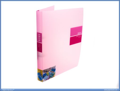Fascikla RING BINDER sa 2 ringa 20mm TRANSPARENT ROZE, Comix