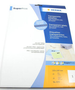 Etikete TRANSPARENT - Providne nalepnice A4 1/25, HERMA