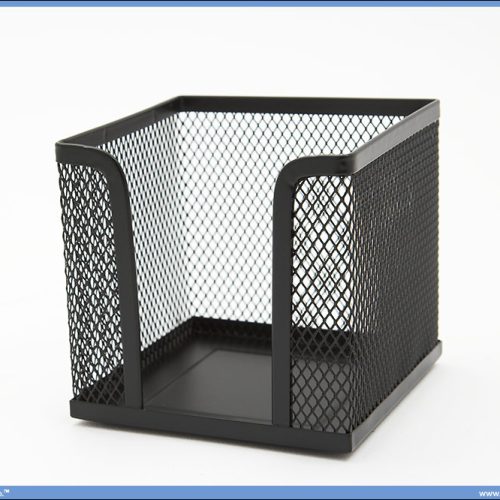 Kocka žičana memo box crna