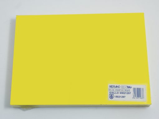 Papir-karton u boji A4 1/100, 200gr ŽUTI/GIALLO, Fabriano
