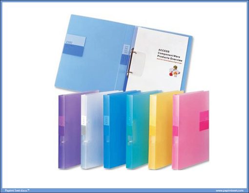 Fascikla RING BINDER sa 2 ringa 20mm TRANSPARENT BELA, Comix - Image 2