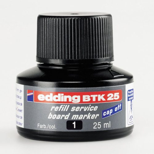 Dopunska stanica 25ml CRNA za whiteboard markere, Edding