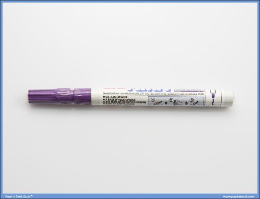 Marker uljani BELI ljubičasti px-21 Uni