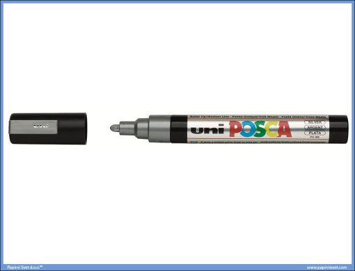 Marker na vodenoj bazi POSCA SILVER - SREBRNI, Uni