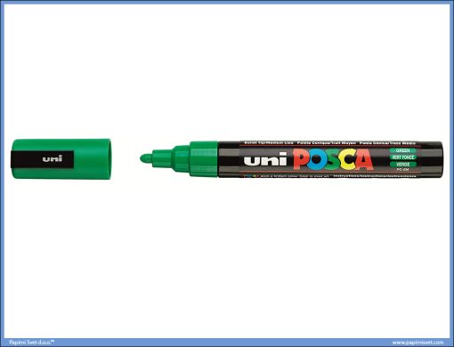 Marker na vodenoj bazi POSCA GREEN - ZELENI, Uni