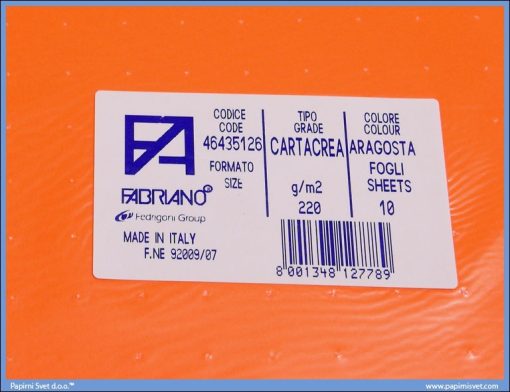 Karton B1 220gr ARAGOSTA 1/10