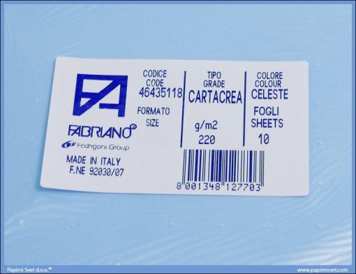 Karton B1 220gr CELESTE 1/10