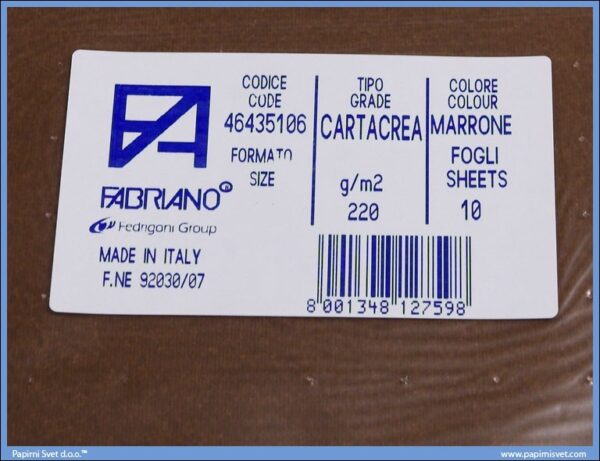 Karton B1 220gr MARRONE 1/10