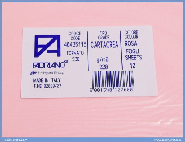 Karton B1 220gr ROSA 1/10