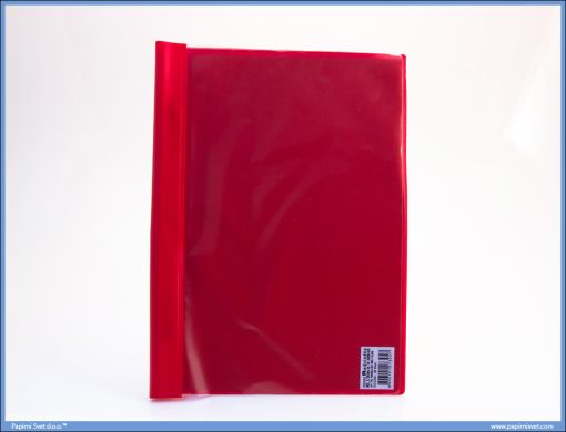 Fascikla A4 PVC sa PVC mehanizmom JAČA Lepenka CRVENA - Image 2