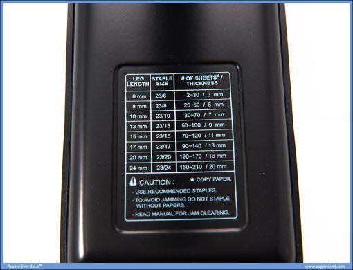 Heftalica HEAVY DUTY HD-23S24 do 210 lista, Kangaro - Image 3