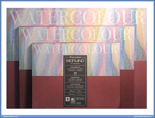 Slikarski blok 200gr 300x400mm WATERCOLOUR 20 listova FABRIANO