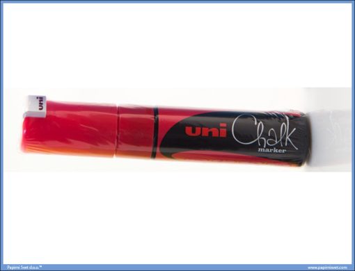 Marker 8.0mm -CRVENA TEČNA KREDA- UNI CHALK