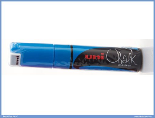 Marker 8.0mm -SVETLO PLAVA TEČNA KREDA- UNI CHALK