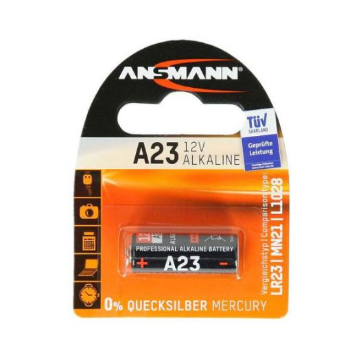 Baterija 23A 12V (za alarmne daljince), Ansmann