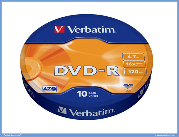 DVD-R u celofanu 1/10, Verbatim