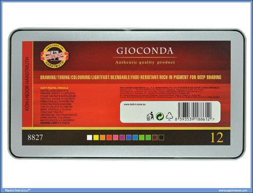Mekane SOFT pastele u olovci GIOCONDA 1/12, Koh-I-Noor-8827 - Image 4