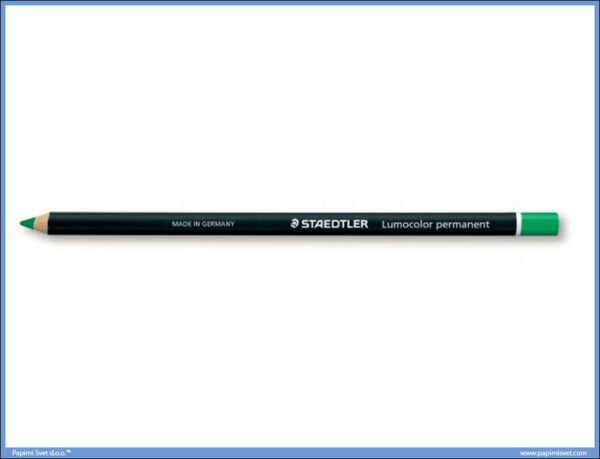 Permanentna olovka zelena GLASOCHROM, Staedtler