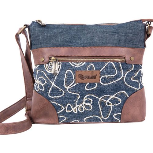 TORBA NA RAME PULSE JEANS GLOSSY